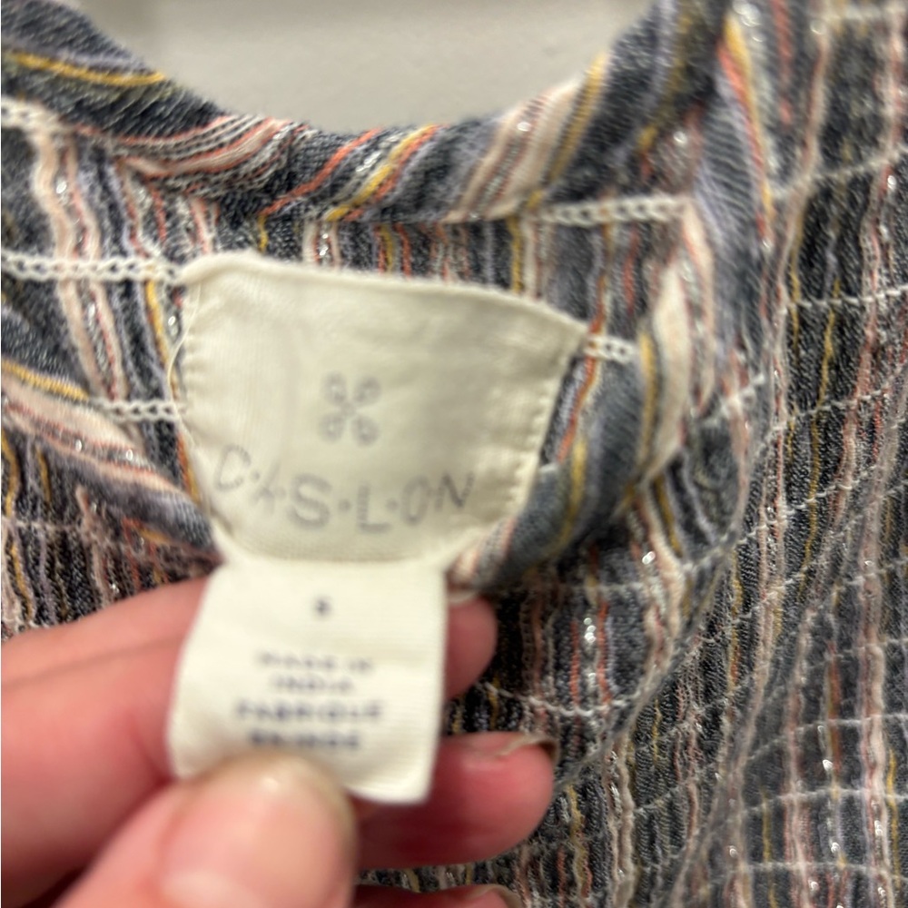 Caslon Woven Textured Maxi Dress Size Small - Picture 5 of 6